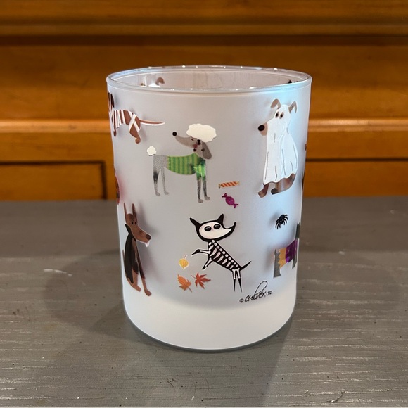 Culver Halloween Dogs Frosted Glass Cup - Picture 5 of 8